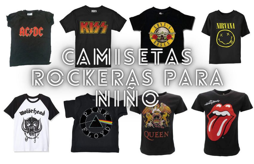 Las camisetas rockeras niño Rock para
